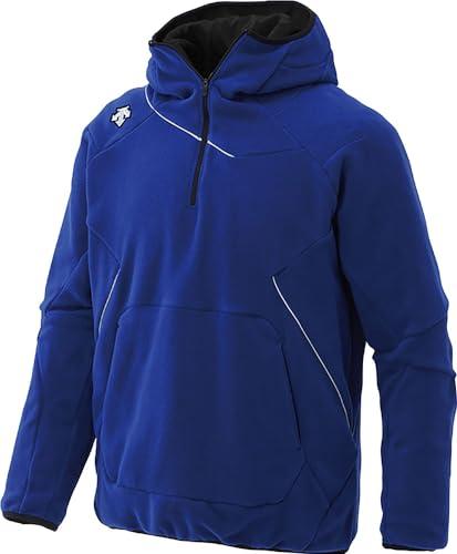 DESCENTE Baseball Fleece Hoodie Fleece Jacket DBX-2360C Men's Royal Blue × Silver