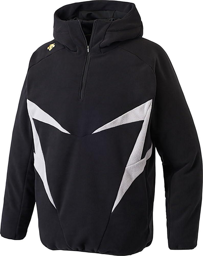 [Descente] Baseball Fleece Half-Zip Fleece Jacket DBX-2560C Men's Black
