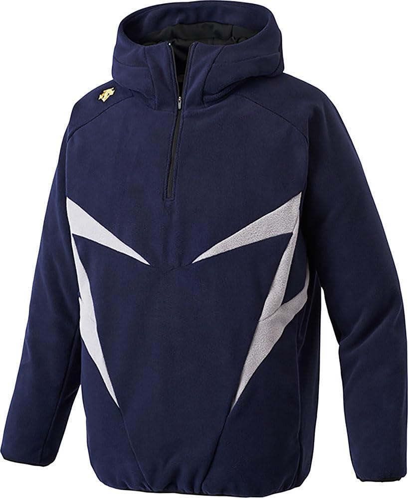 [Descente] Baseball Fleece Half-Zip Fleece Jacket DBX-2560C Men's D Navy