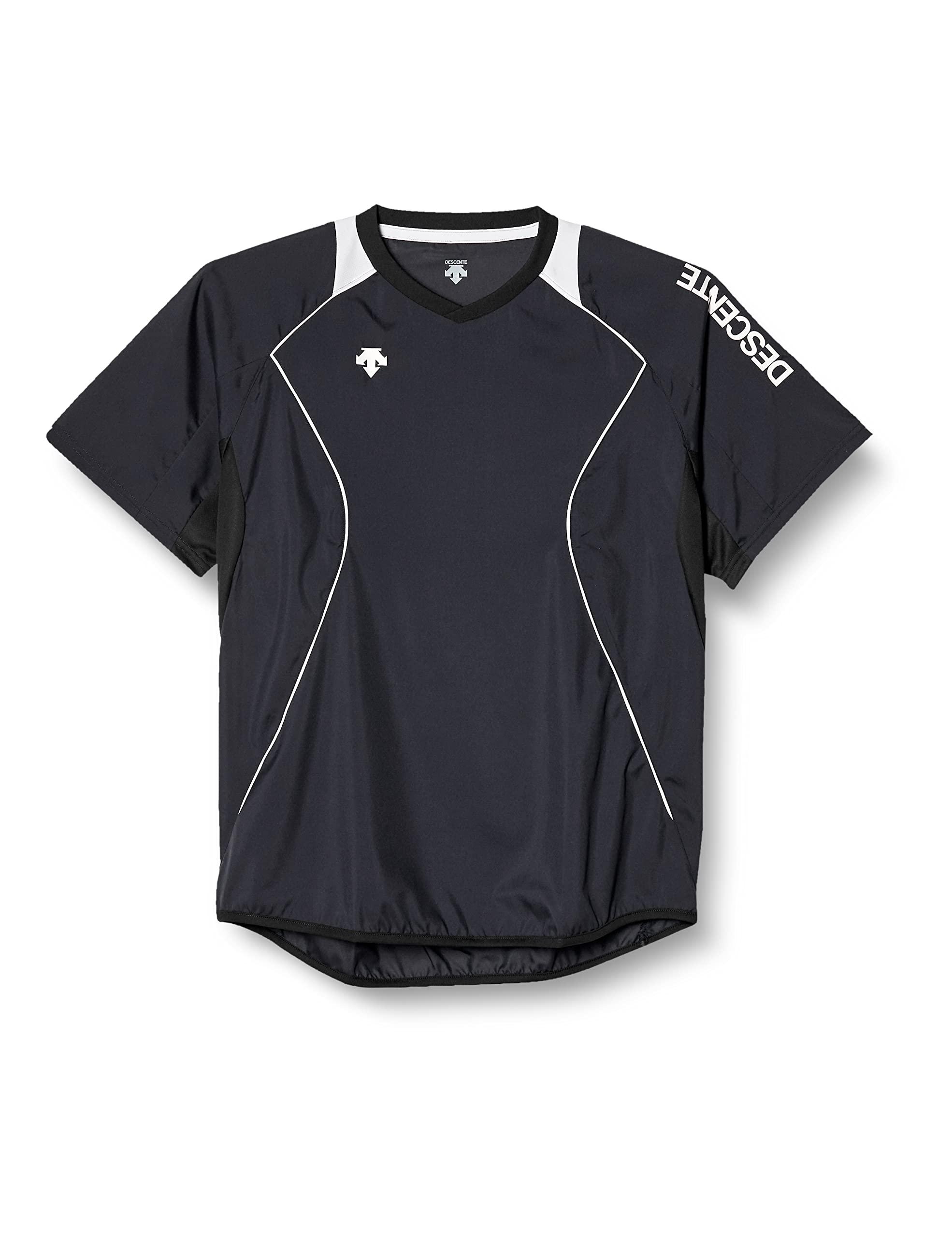 [Descente] Short-Sleeve Piste Volleyball Piste Windbreaker Practice Training Club Team Windproof Classic Unisex Men's Women's Junior Sizes BWH(DVB-3322B) S