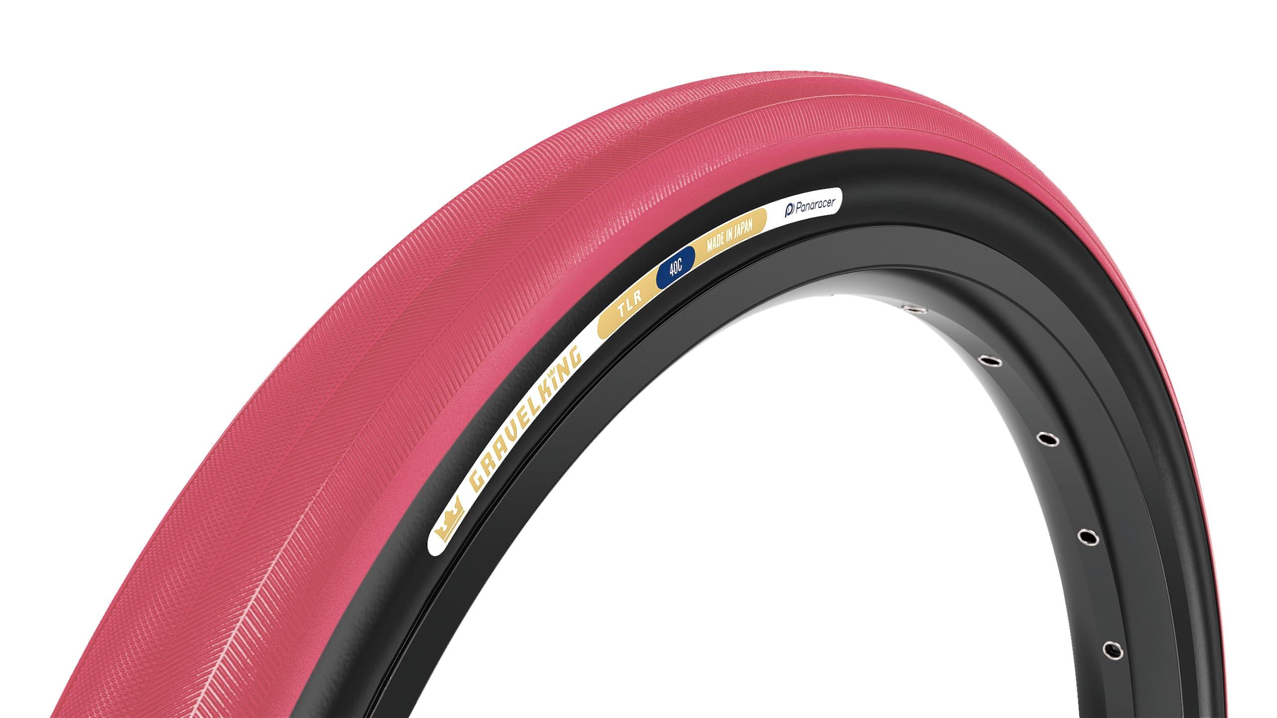 Panaracer Gravel King 700×40C Tubeless Ready Cranberry/Black F740-GK-CR-B2
