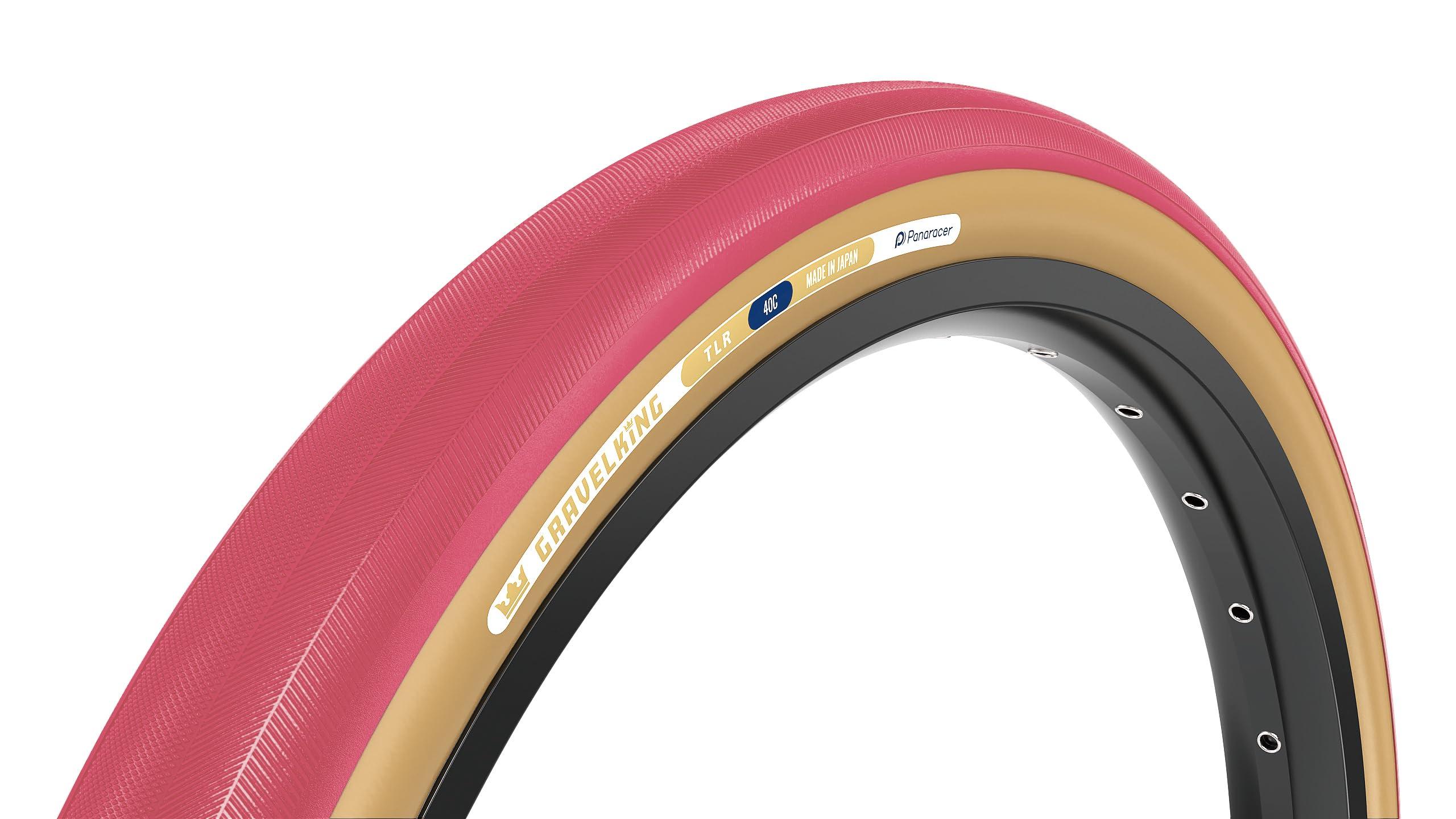 Panaracer Gravel King 700×40C Tubeless Ready Cranberry/Brown F740-GK-CR-D2