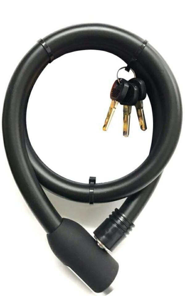 Top Extra-Thick Wave Lock Thickness 18mm x Length 900mm Bicycle Lock Key Theft Prevention Security Sturdy Thick Security Spare Key