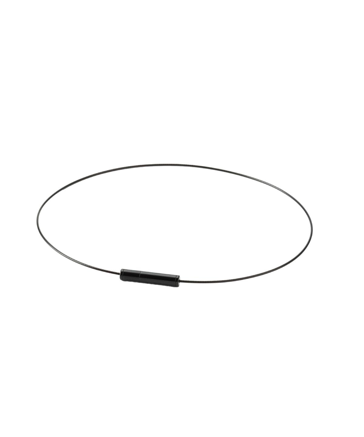 phiten RAKUWA Necklace Wire EXTREME Geometry Black/Black 43cm