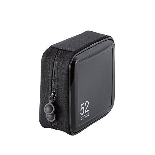 ELECOM DVD/CD Case Semi-Hard with Zipper 52-Disc Capacity Black CCD-H52BK