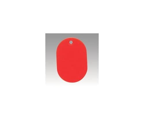 Number Tag Plain Small Red