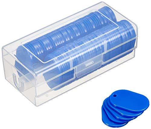 Number Tag Plain Small Blue