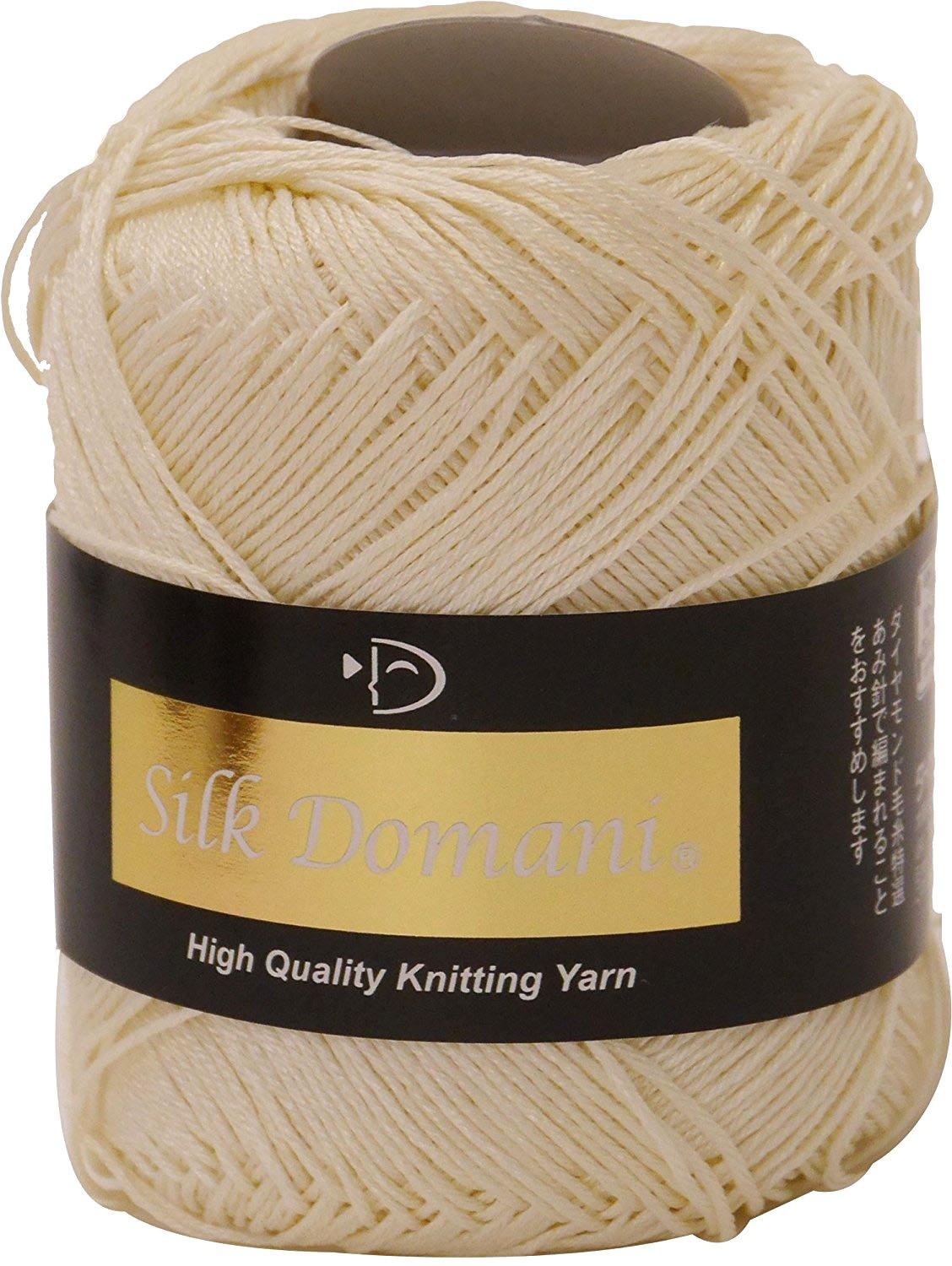 Diamond Yarn Silk de Marni Yarn Medium Weight col.201 White Series 25g Approx. 157m