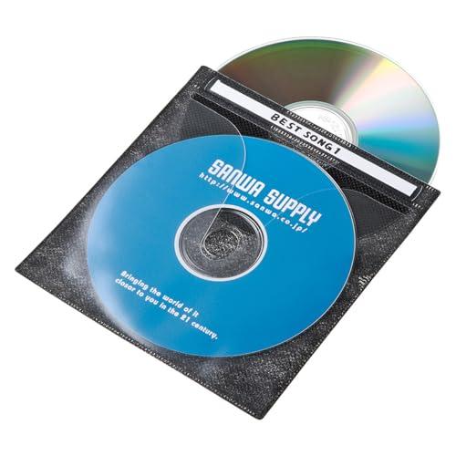 Sanwa Supply DVD/CD Non-Woven Fabric Case (Black) 100-Pack FCD-FN100BKN