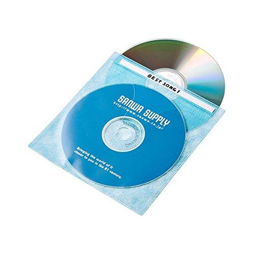 Sanwa Supply DVD/CD Non-Woven Fabric Case (5-Color Mix) 100-Pack FCD-FN100MXN