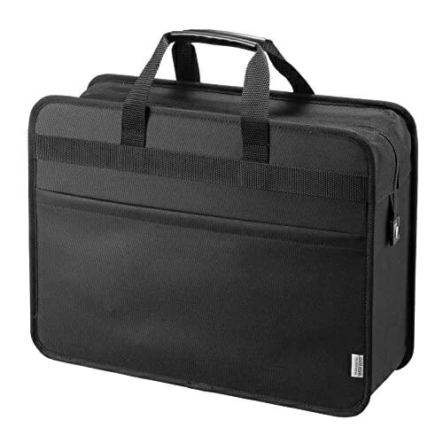 Sanwa Supply Easy PC Carry Case (15.6-inch Wide, Lockable) BAG-BOX2BK3 Black
