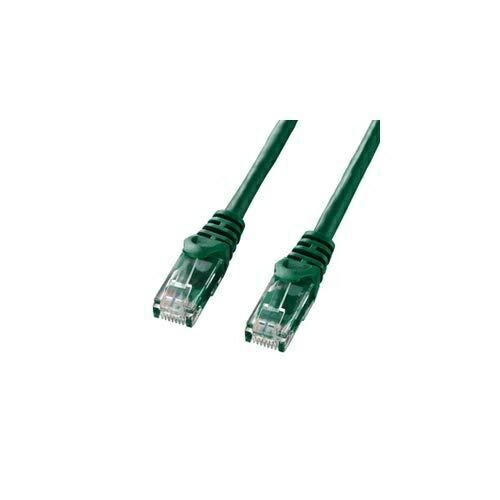 Sanwa Supply CAT6 LAN Cable (10m) UTP 1Gbps/250MHz RJ45 Snap-Proof Green LA-Y6-10G