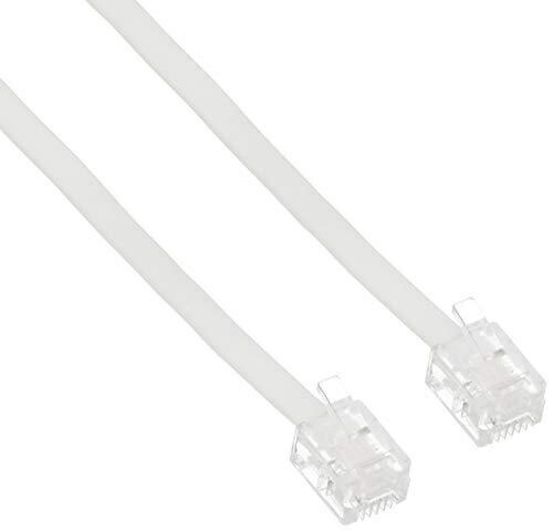 Sanwa Supply Eco-Friendly Telephone Cable (Standard) White 7m TEL-EN-7N2
