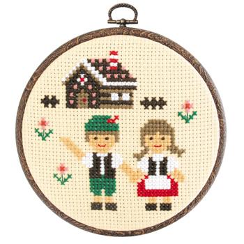 Olimpas Silk Embroidery Kit Hoop/Hansel and Gretel・7339