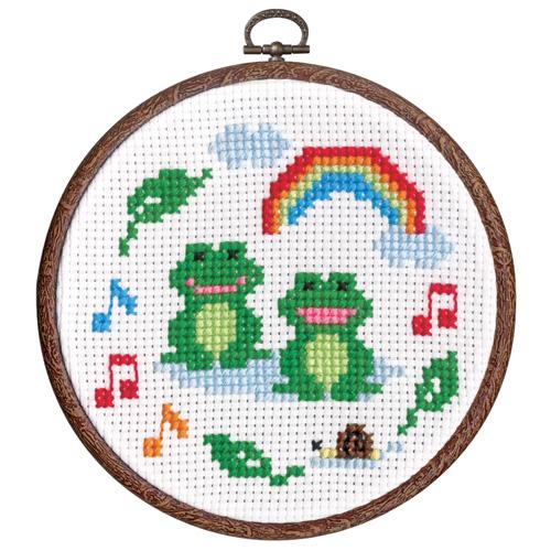 Olimpas Silk Embroidery Kit Frog No.7422