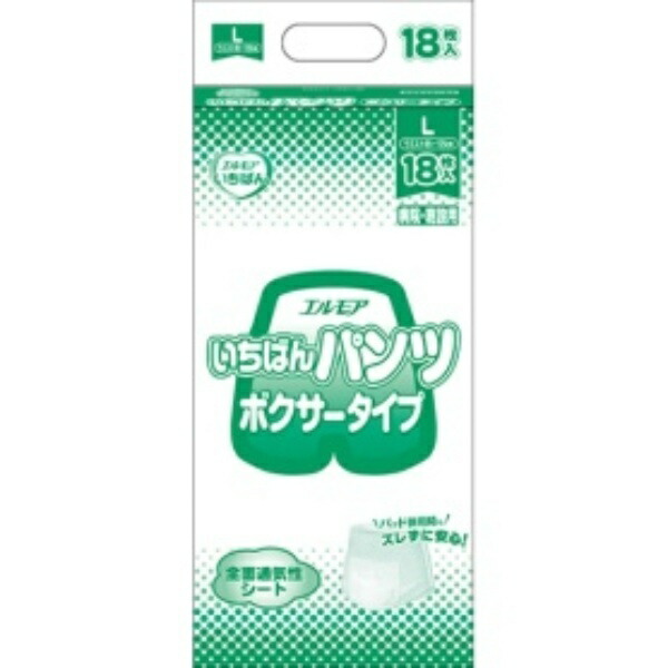 Elmore Ichiban Pants Boxer Type Hospital Facility Use L 18-Pack