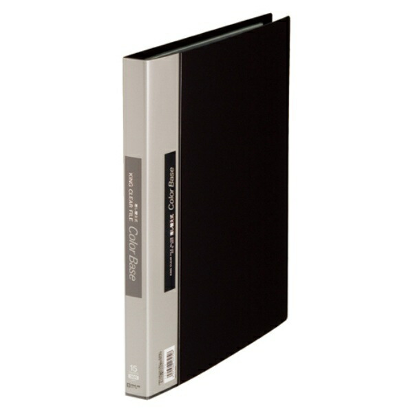 King Jim Clear File Color Base Replaceable Type Maximum Capacity 65 Pockets 30-Hole A4 Vertical Black 139-BK