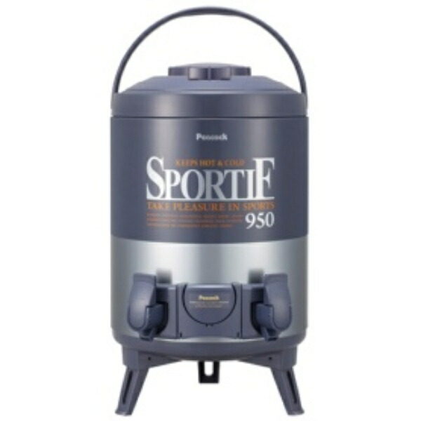 Peacock Thermos Industrial (The-peacock) Peacock Made in Japan Double Cock Keeper Jug 9.5L Keeps Cold/Keeps Warm Blue Gray INW-100 AH