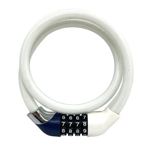 Antibacterial Wire Lock, Dial Type, White 44069