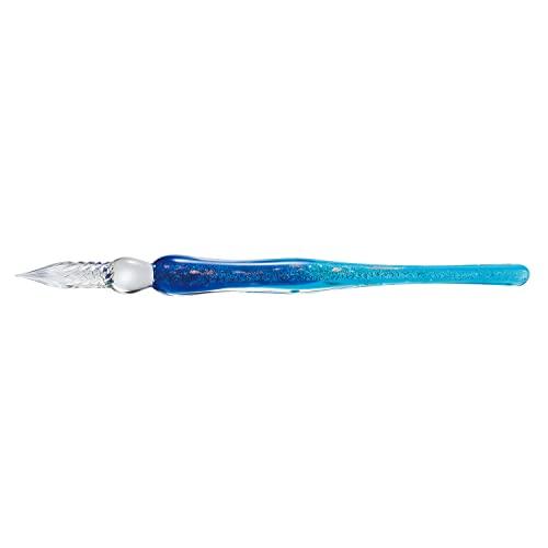 Sekisei Azon Glass Pen with Box, Glitter Blue AX-8501-00