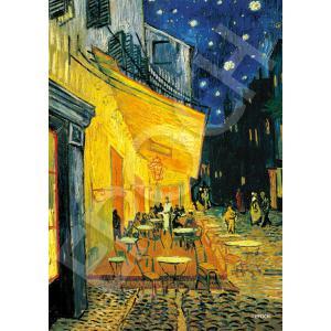EPOCH 500 Super Small Piece Jigsaw Puzzle: World Art - Night Cafe Terrace (18.2×25.7cm) 52-804 Includes Glue, Spatula, and Point Card