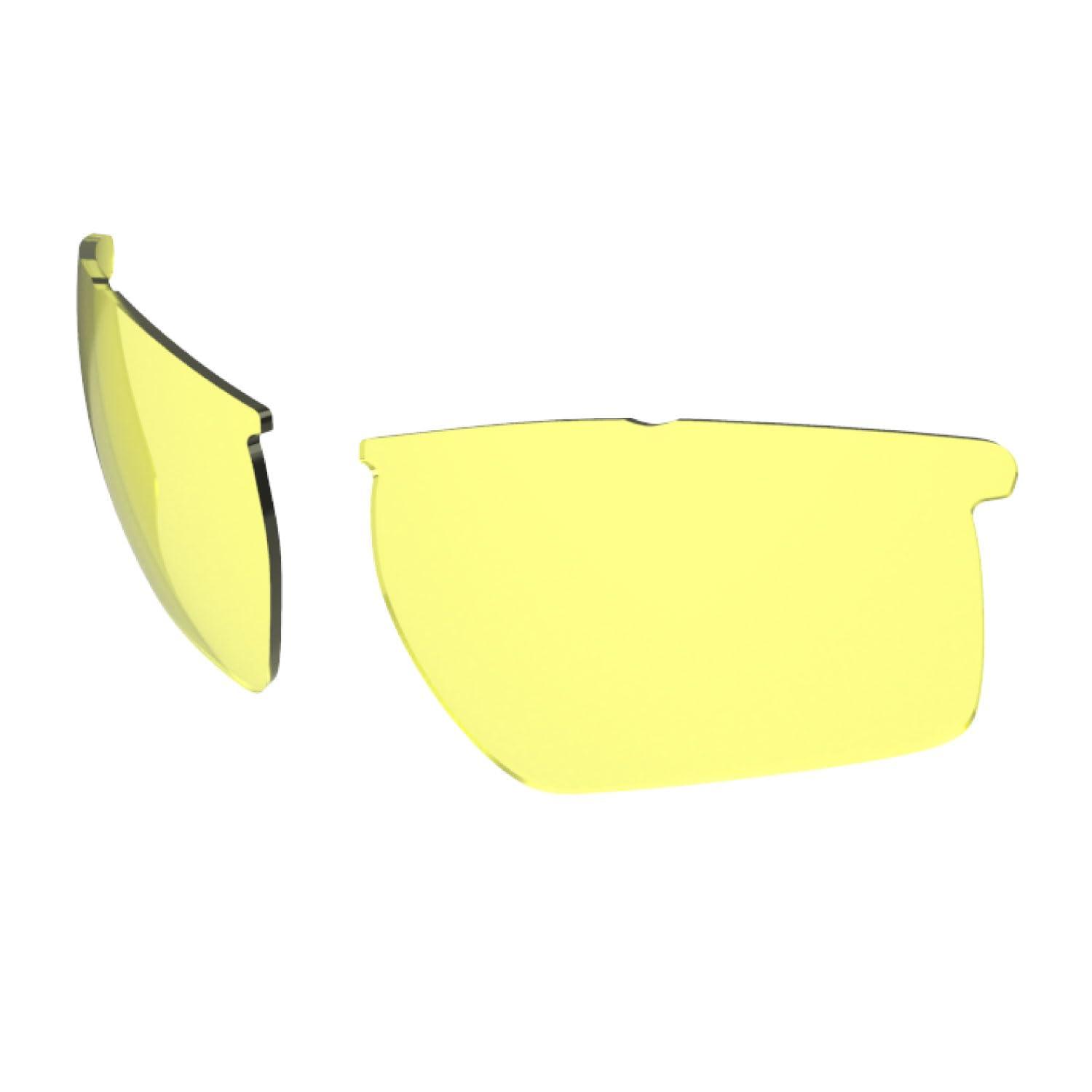 SWANS Made in Japan Sunglasses Spare Lens for Lion Sin Replacement Lens L-LI_SIN-0411_Y 0411 Yellow (Both Sides Claritex Water Repellent Coating)