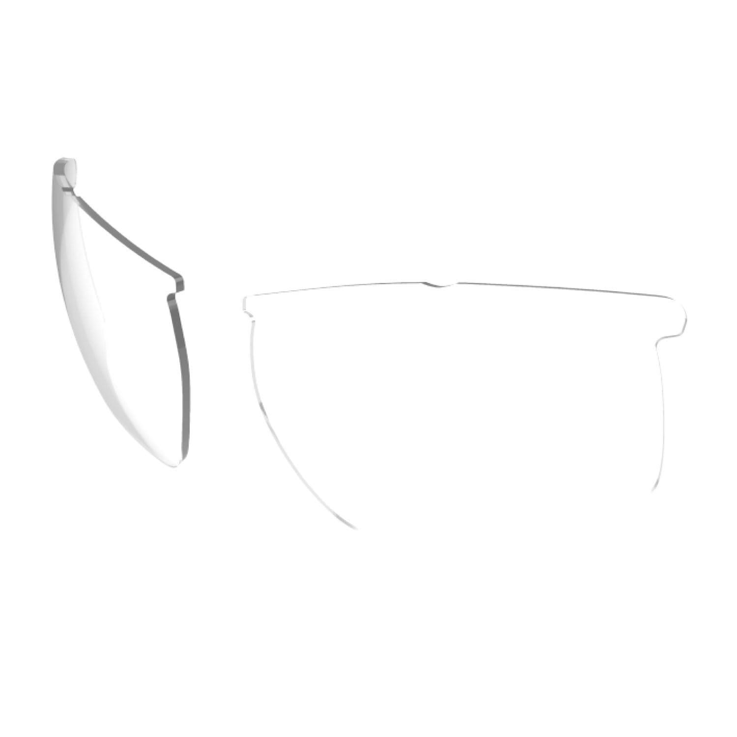 SWANS Made in Japan Sunglasses Spare Lens for Lion Sin Replacement Lens L-LI_SIN-0412_CLA 0412 Clear (Both Sides Claritex Water Repellent Coating)