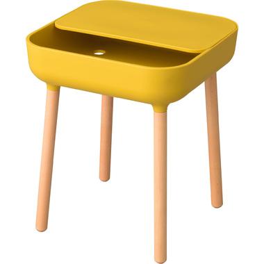 Higashitani Side Table PT-980YE Yellow W40×D39.5×H47