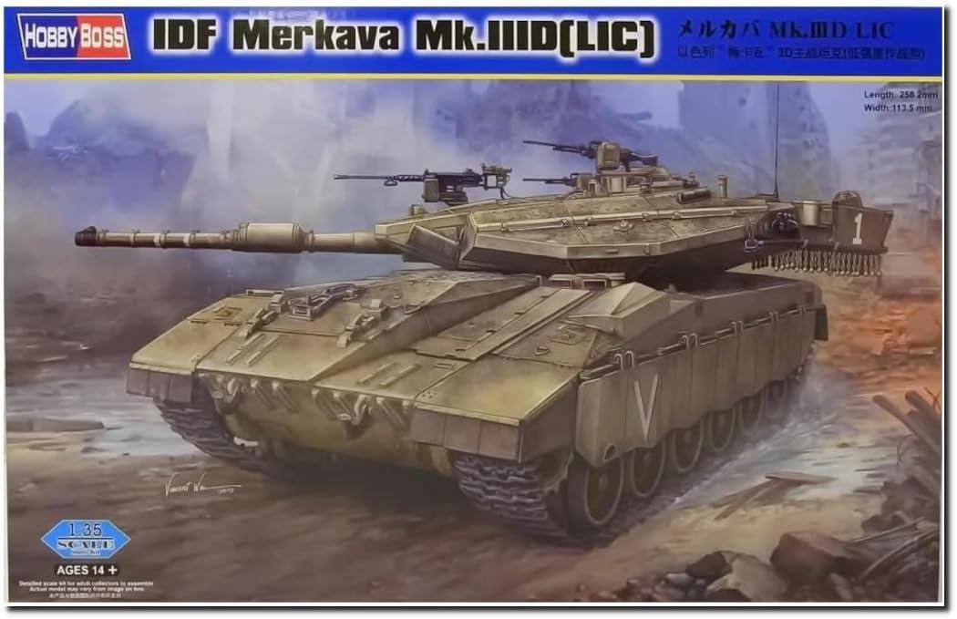 Hobby Boss 1/35 Fighting Vehicle Series Merkava Mk.IIID LIC Plastic Model Kit