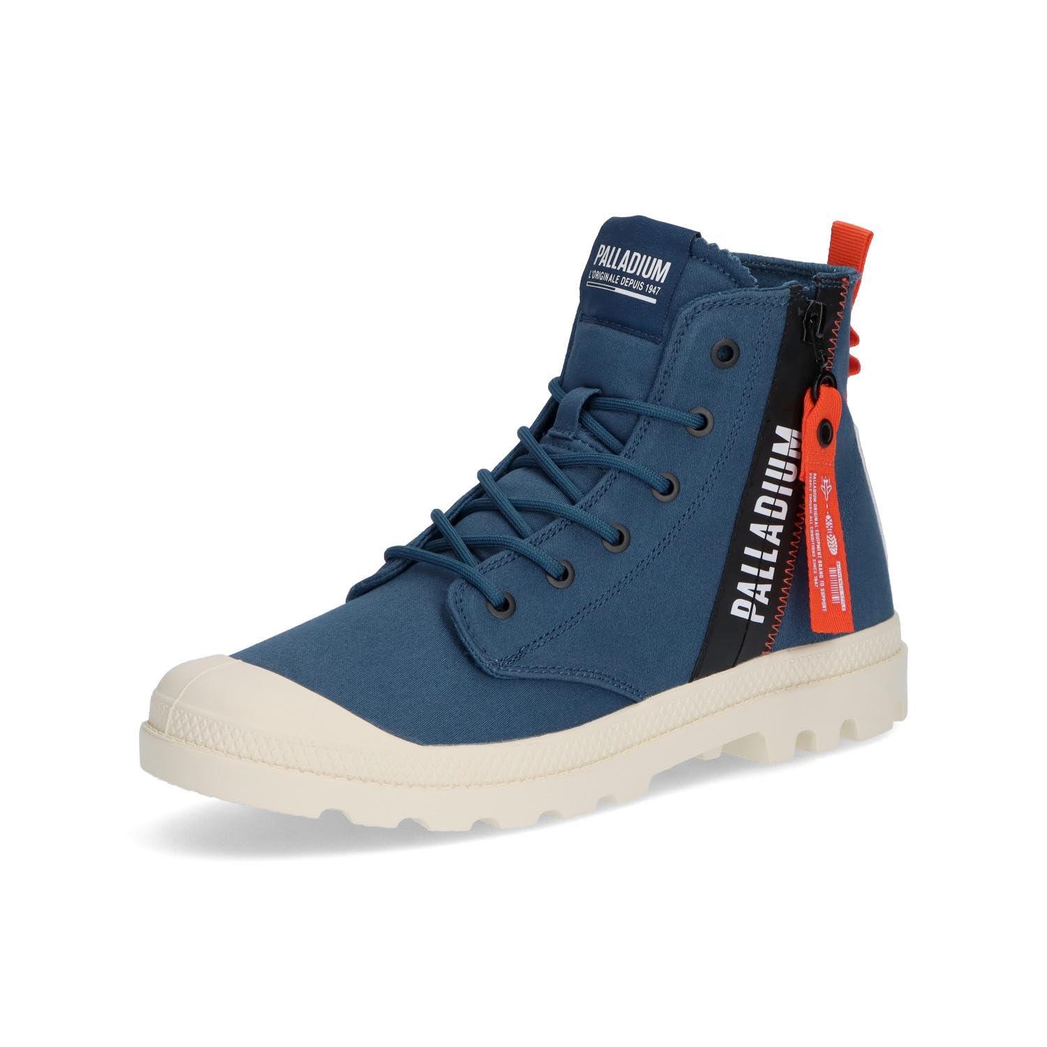 [PALLADIUM] High-Cut Sneakers PAMPA HI OUTZIP OVERLAB with Side Zip INDIGO (404) 28.0 cm