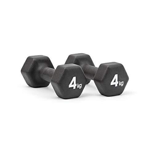 adidas Neoprene Dumbbells Training Weight Training Black 4kg x 2 Pairs ADWT-11404