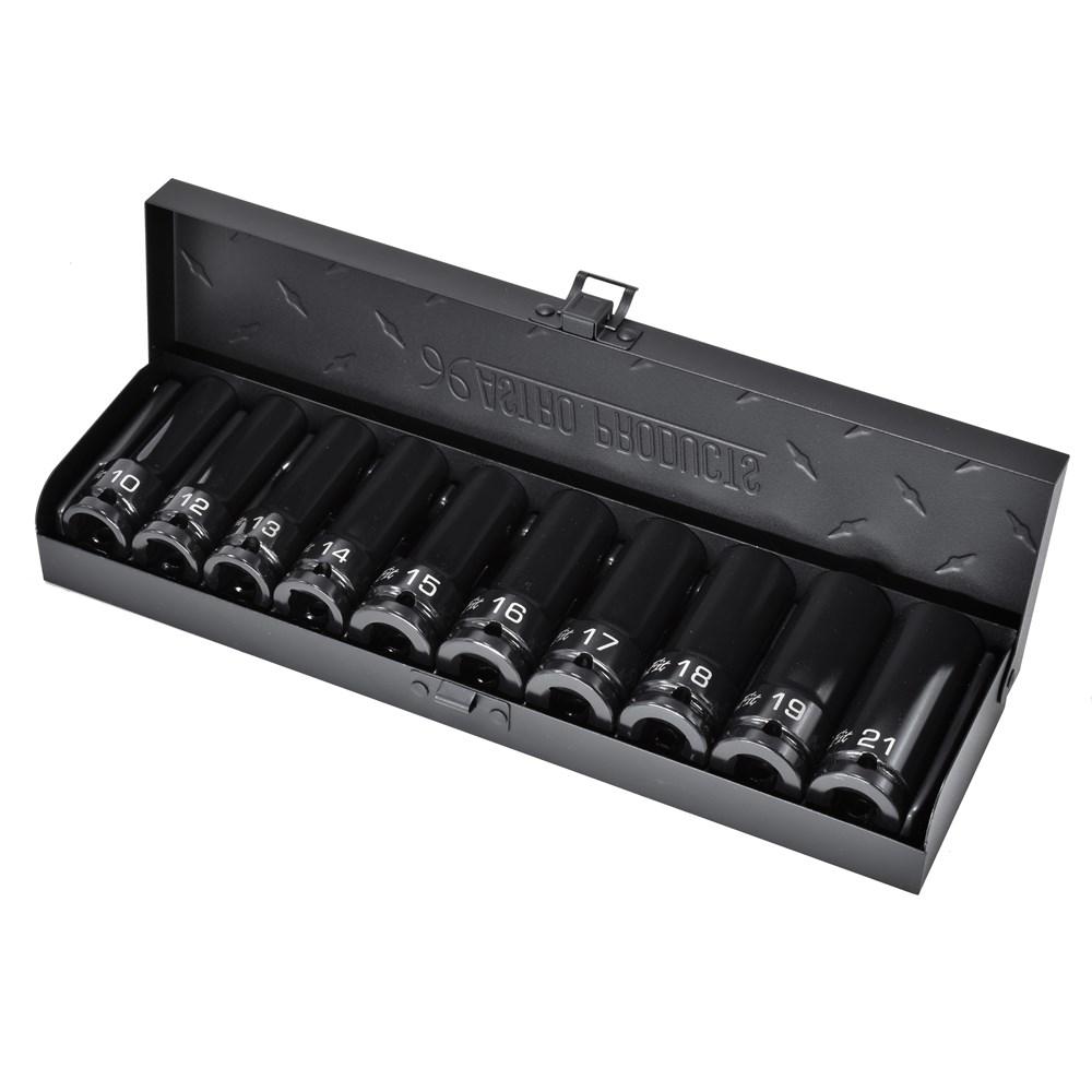 AP Q-Fit 1/2DR Impact Deep Socket Set (10-Piece Set) | Impact-Ready Socket Set Impact Deep