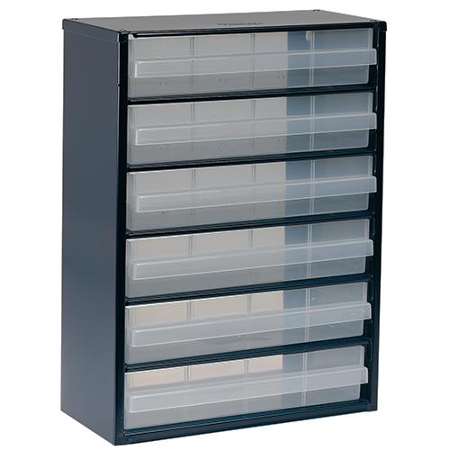 307x150x420mm/Single Row 6-Tier Parts Cabinet EA661BB-3