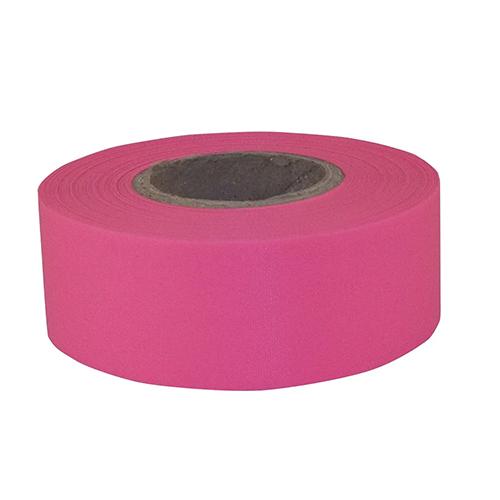 30mm x 45m Weather-Resistant Marking Tape (Fluorescent Pink / 12 Rolls) Pink