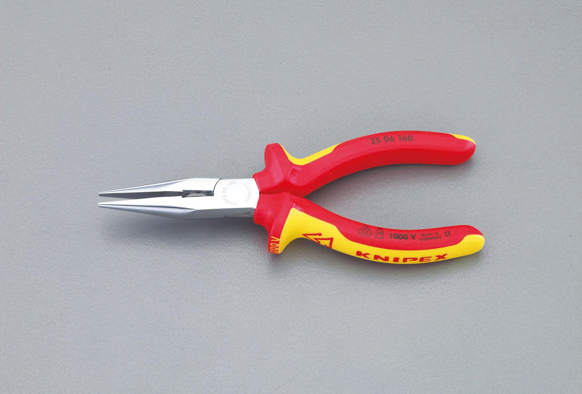 ESCO 160mm Insulated Radio Pliers (With Grip/Plated) EA537KD-160