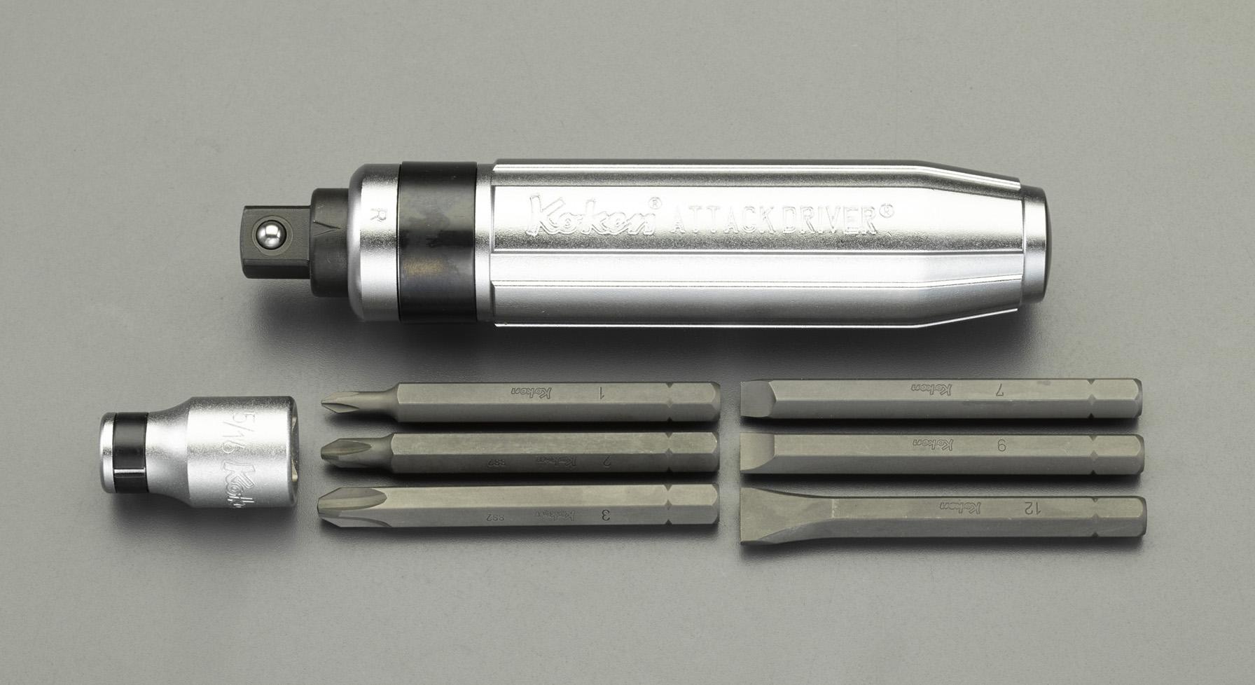 1/2“ Drive Impact Driver Set (for 5/16” Hex Bits)