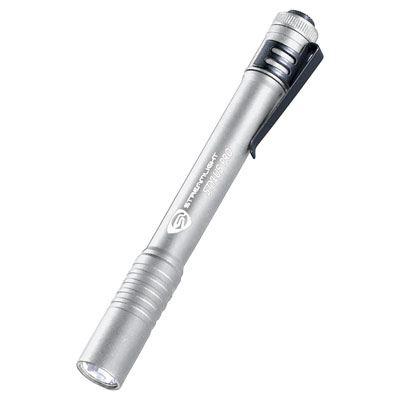 [2 AA batteries] Flashlight / LED (Pen-style, Silver)