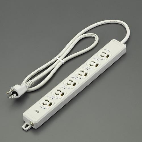 AC125V/15A x 3m Tap (6 outlets, grounding lock, MG included)