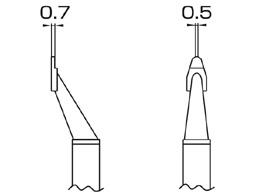 ESCO 0.7x2.0mm Replacement Soldering Tip (for EA304AH-5) EA304AH-504