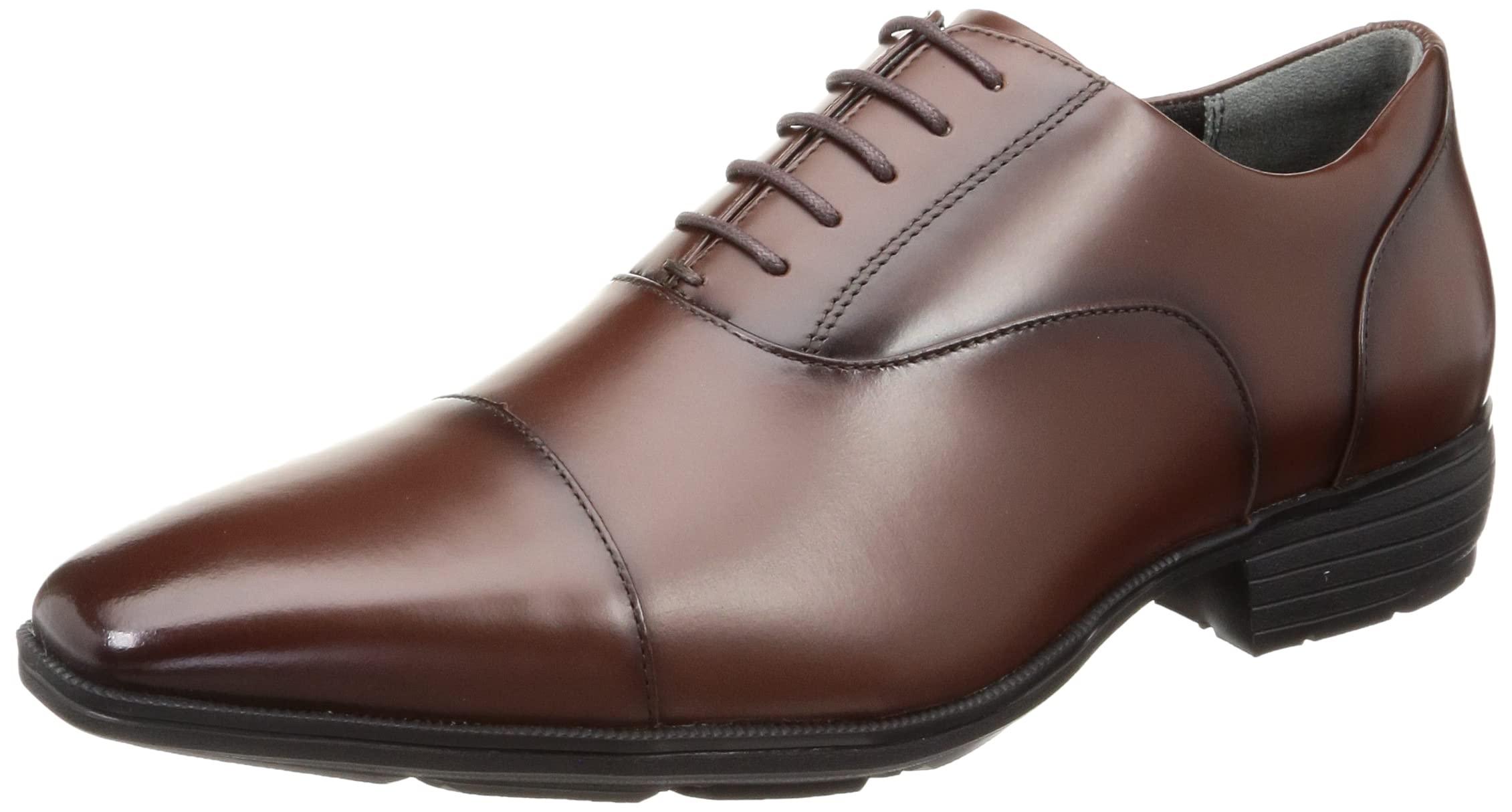 [Texy Lux] Business Shoes ASICS Shoji Genuine Leather TU-7032 Men's Dark Brown 24.5 cm 2E