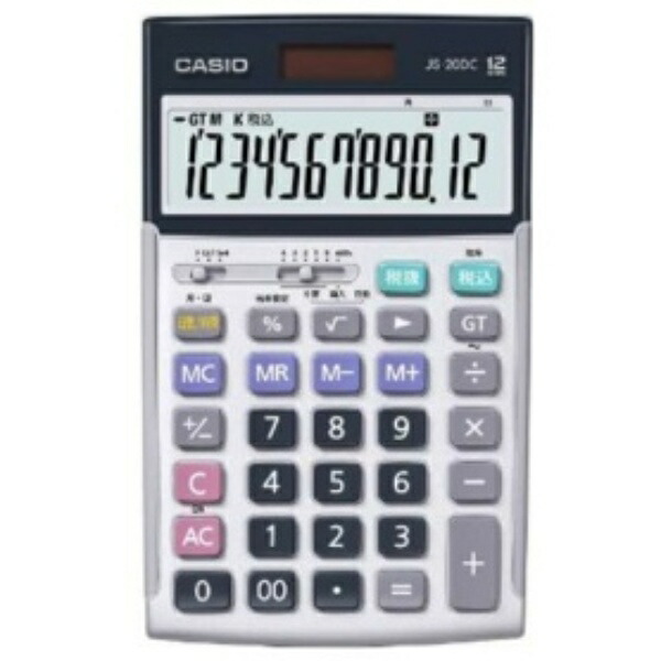 Casio Professional Business Calculator with Date & Time Calculation, 12-Digit, Just Type JS-20DC-N, 1 unit