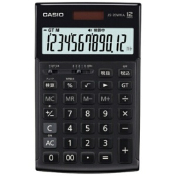 Casio Professional Business Calculator 12-Digit Just Type Black JS-20WKA-BK-N 1 unit