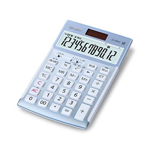 CASIO Professional Business Calculator 12-digit Day & Time Calculation Just Type Blue JS-20DC-BU-N Green Purchasing Law Compliant Eco Mark Certified