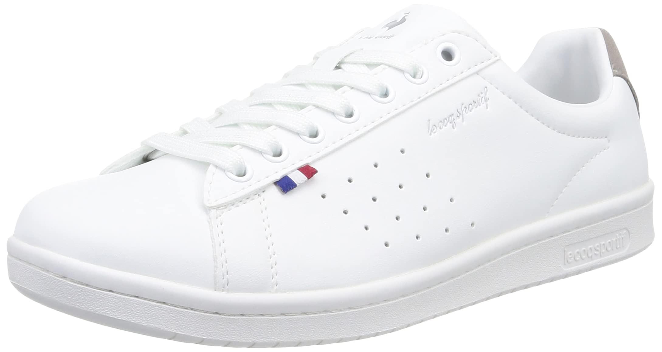 [Le Coq Sportif] LA Laurent SL Sneakers - Lightweight, Odor Control, Comfortable Fit, Cushioning, Classic Court Style, Men's & Women's, New Logo_WG (QL1VJC02WG) 25.0 cm