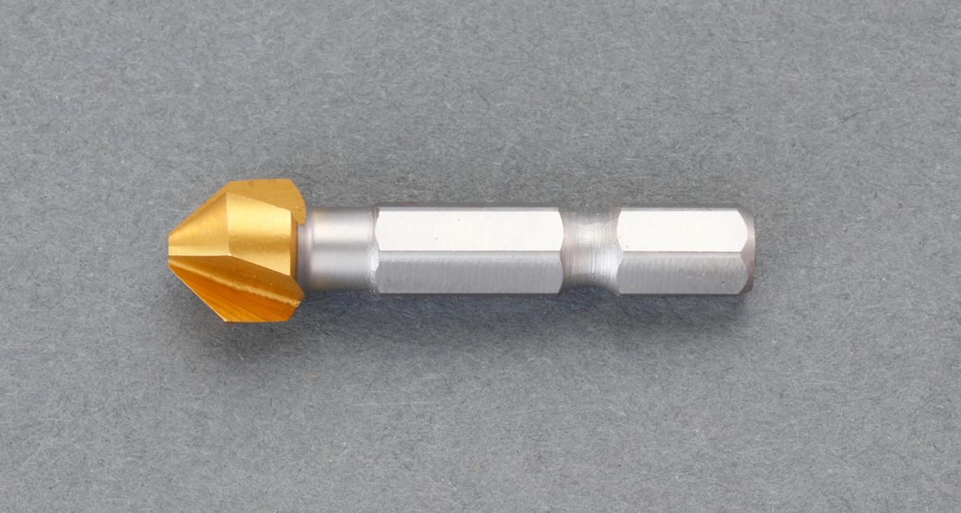 ESCO Countersink (1/4" Hex Shank/HSS・TiN Coated) 16.5mm EA827JB-16