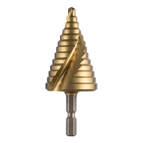 ESCO Step Drill (1/4" Hex Shank, HSS) 5-35mm EA825GK-4