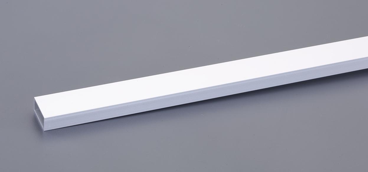 40x20mmx1m Aluminum Square Tube (Silver/Matte Finish/4 Pieces)