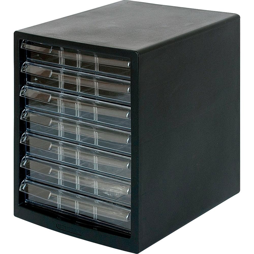 Esco Letter Case Black 278x350x345mm/Shallow 7-Tier EA954JD-51