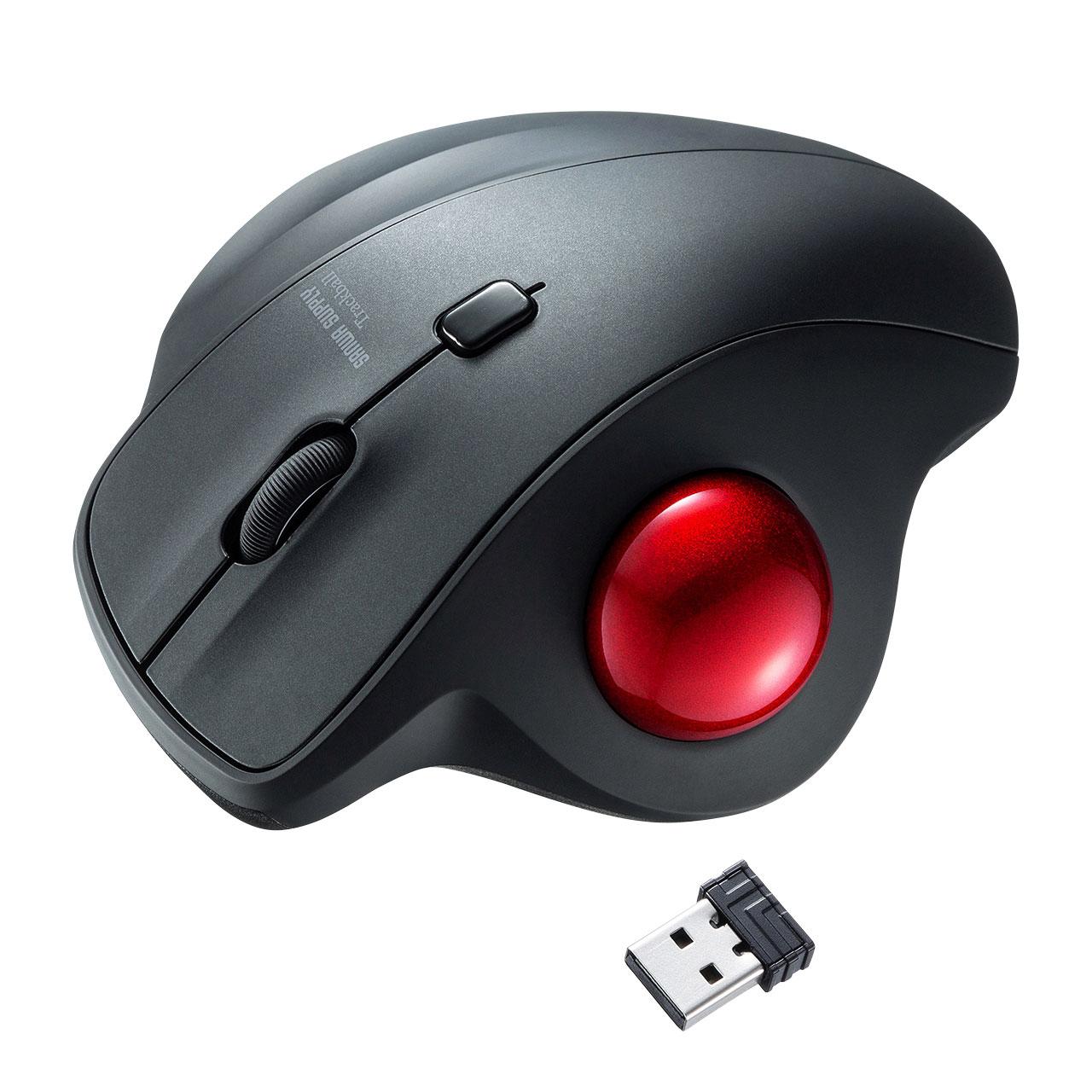 [2 AA batteries] Wireless Mouse (Trackball)