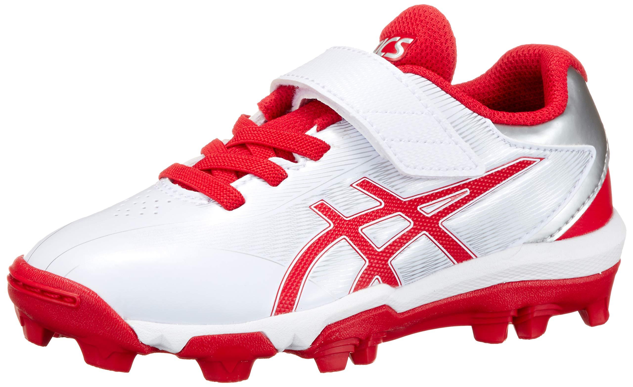 [ASICS] Baseball Shoes STAR SHINE S 2 Kids White/Red 18.0 cm 2E